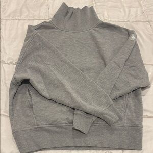 ALO Yoga Gray Turtleneck Sweatshirt